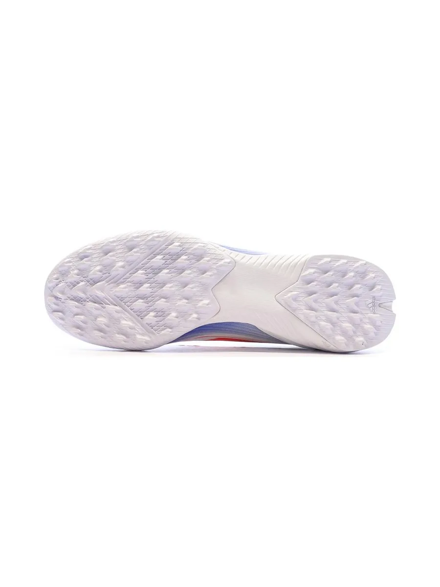 Chaussures de Foot Blanc/Bleu Adidas F50 League TF J 6