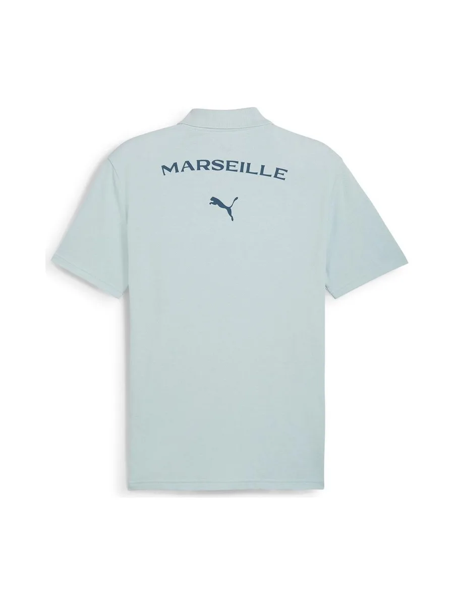 OM Polo Bleu Homme Puma 3