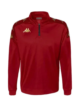 Sweat 1/4 de Zip Rouge Homme Kappa Gassolo 1