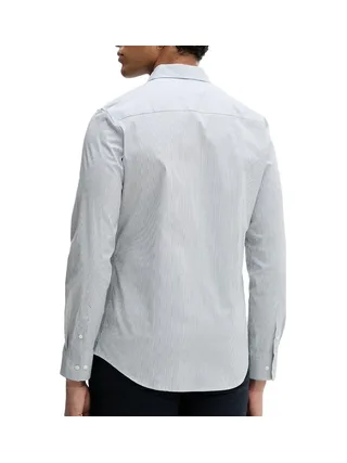 Chemise Rayures Slim Bleu clair Homme Calvin Klein Jeans Stripe Stret 2
