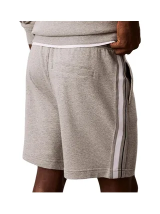 Short Gris Homme Calvin Klein Jeans Logo Tape Terry 2
