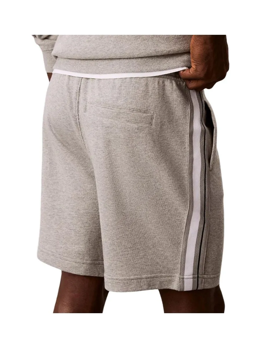 Short Gris Homme Calvin Klein Jeans Logo Tape Terry 3