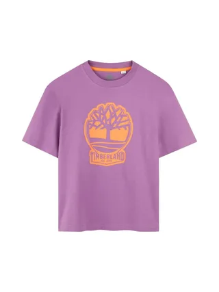 T-Shirt Rose/Orange Garçon Timberland T60422 1