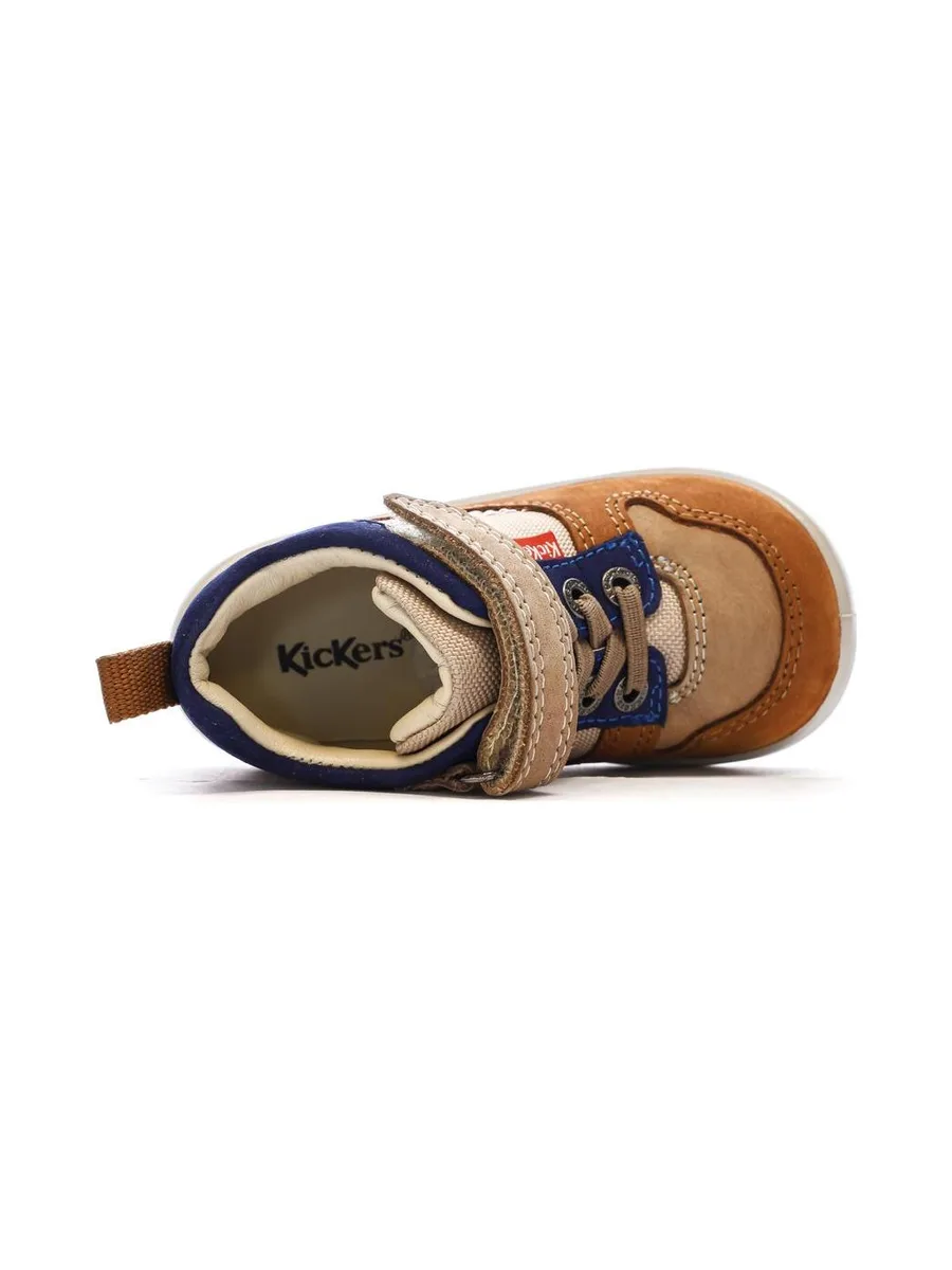 Baskets Hautes Marron/Beige Garçon Kickers Bottillon 5