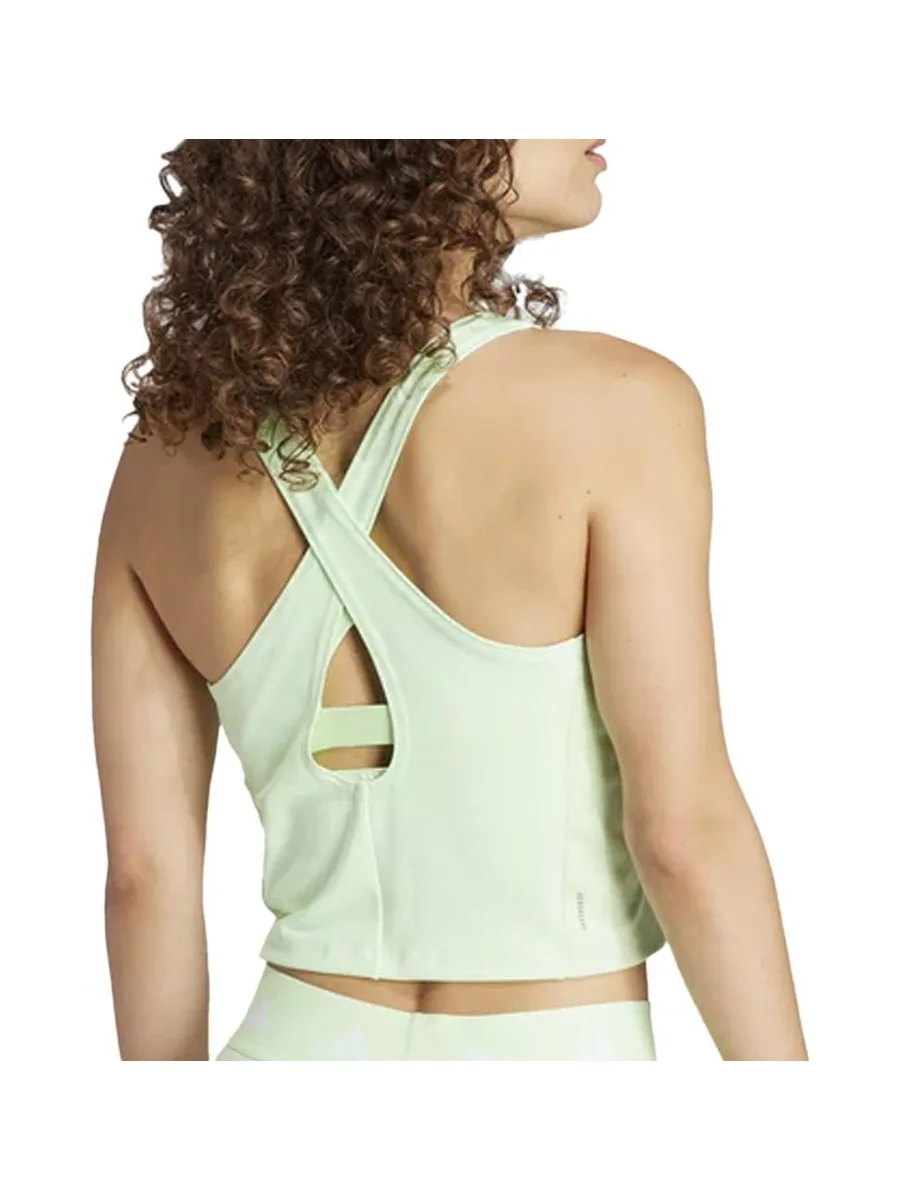 Haut Vert Femme Adidas Print Cro 2