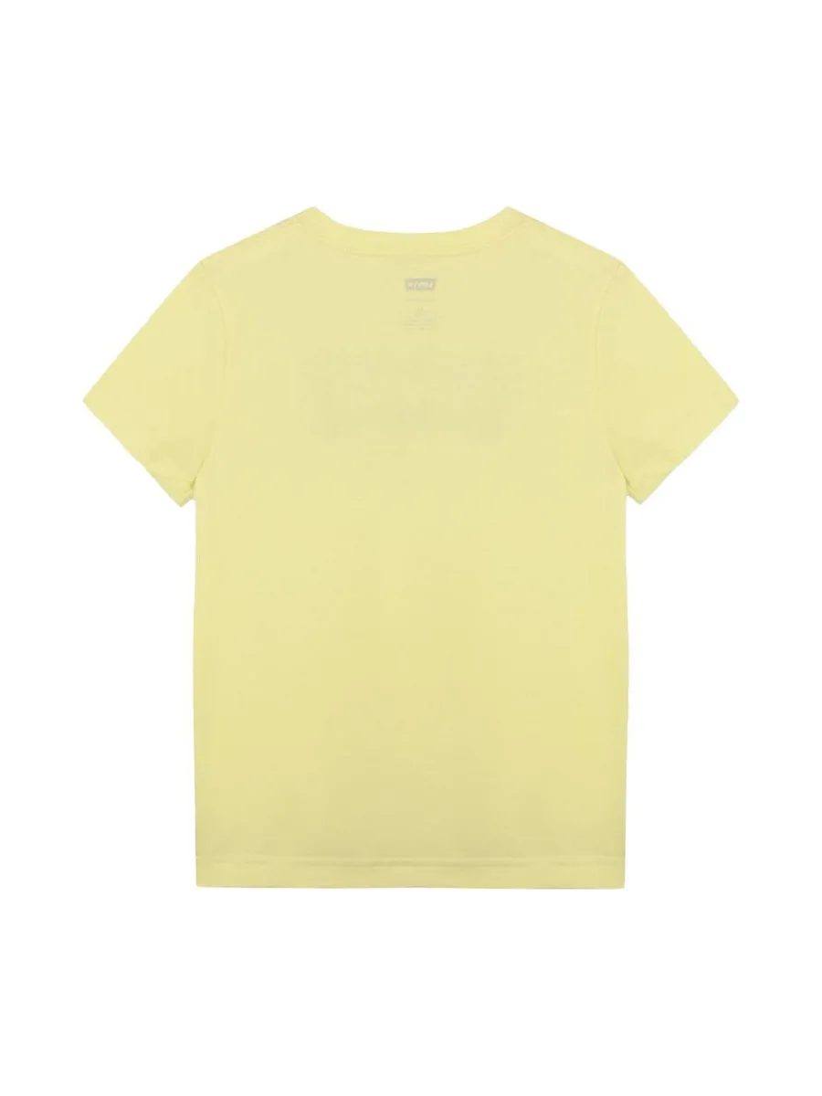 T-shirt Jaune Pale Garçon Levi's 8E8157 3