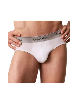 Lot de 3 Slips Noir/Blanc/Gris Homme Calvin Klein Jeans Hip Brief 2