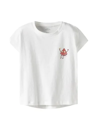 T-Shirt Blanc Fille Name it Capsl 1