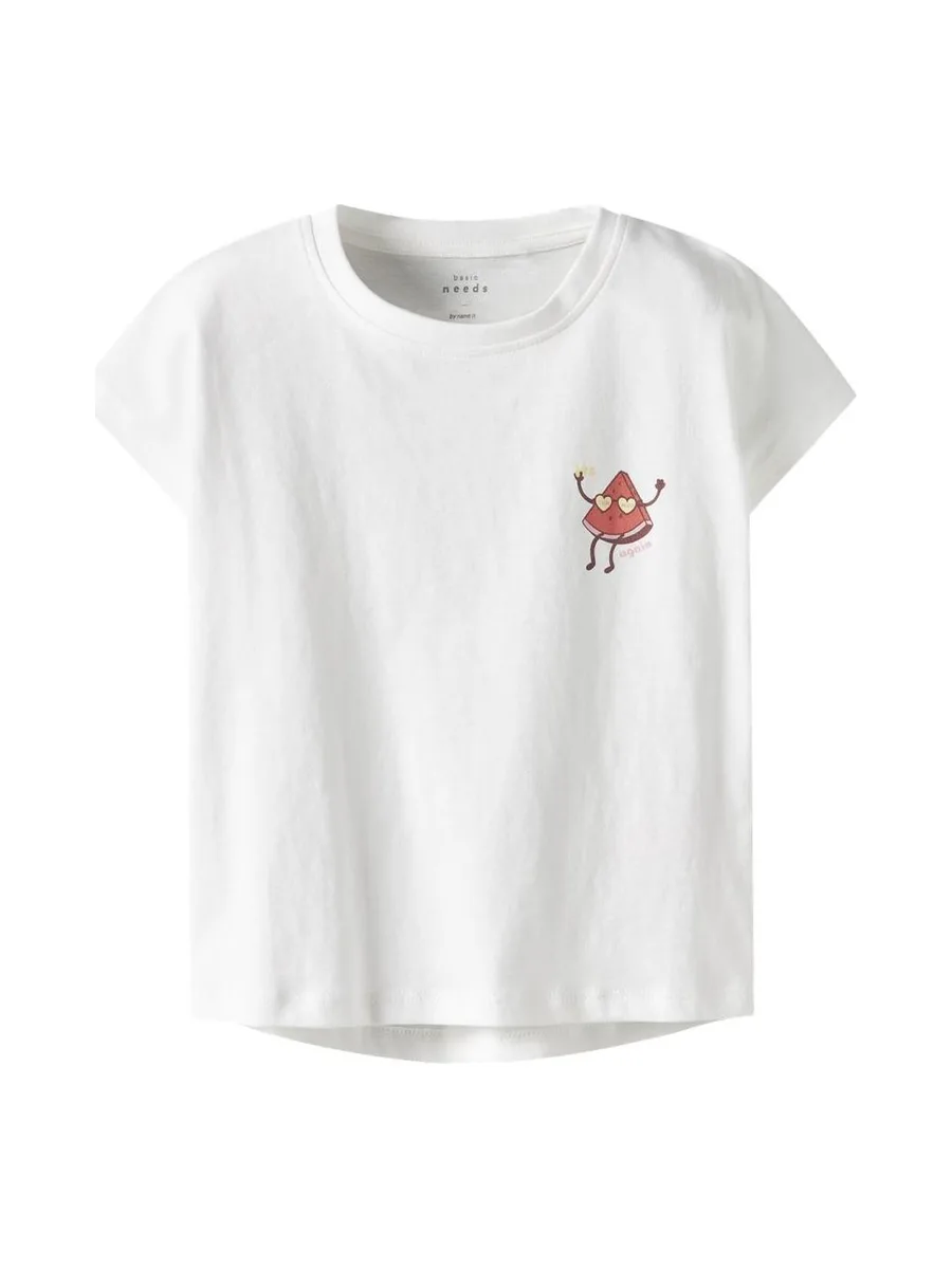 T-Shirt Blanc Fille Name it Capsl 1