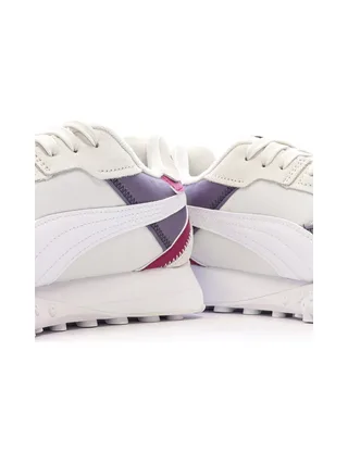 Baskets Blanches/Violettes Femme Puma Blktop 7
