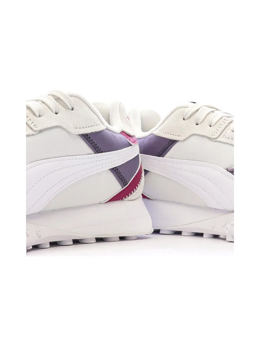 Baskets Blanches/Violettes Femme Puma Blktop 8