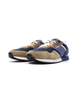 Baskets Marine/Camel Homme Pepe Jeans London Class M 6
