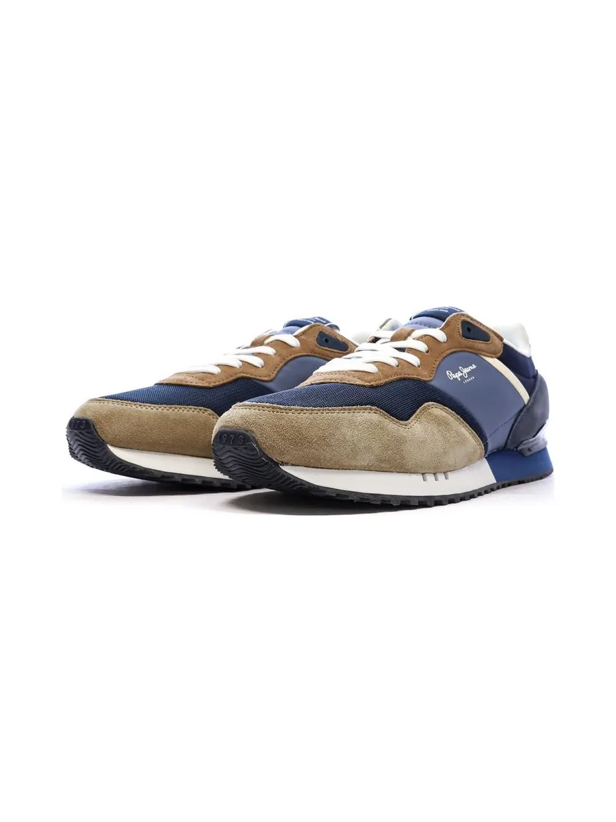 Baskets Marine/Camel Homme Pepe Jeans London Class M 7