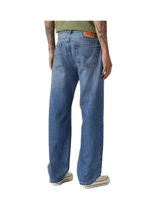 Jean 555 Bleu Délavé Homme Levi's Relaxed Straight Med Indig 2