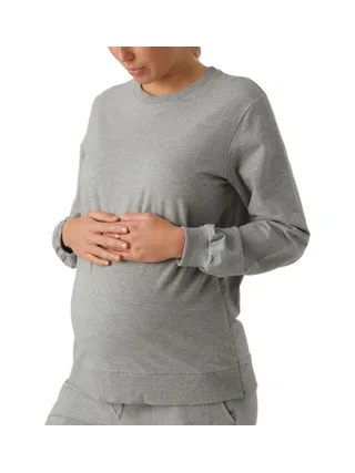 Sweat de Grossesse Gris Femme Mamalicious 20018951 1