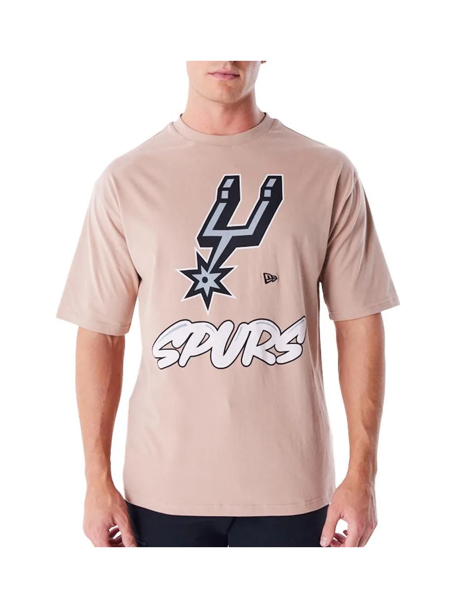 T-shirt Beige Homme New Era Nba Spurs 2