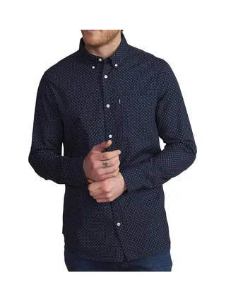 Chemise Marine à pois Homme TBS WALIDCHE 1