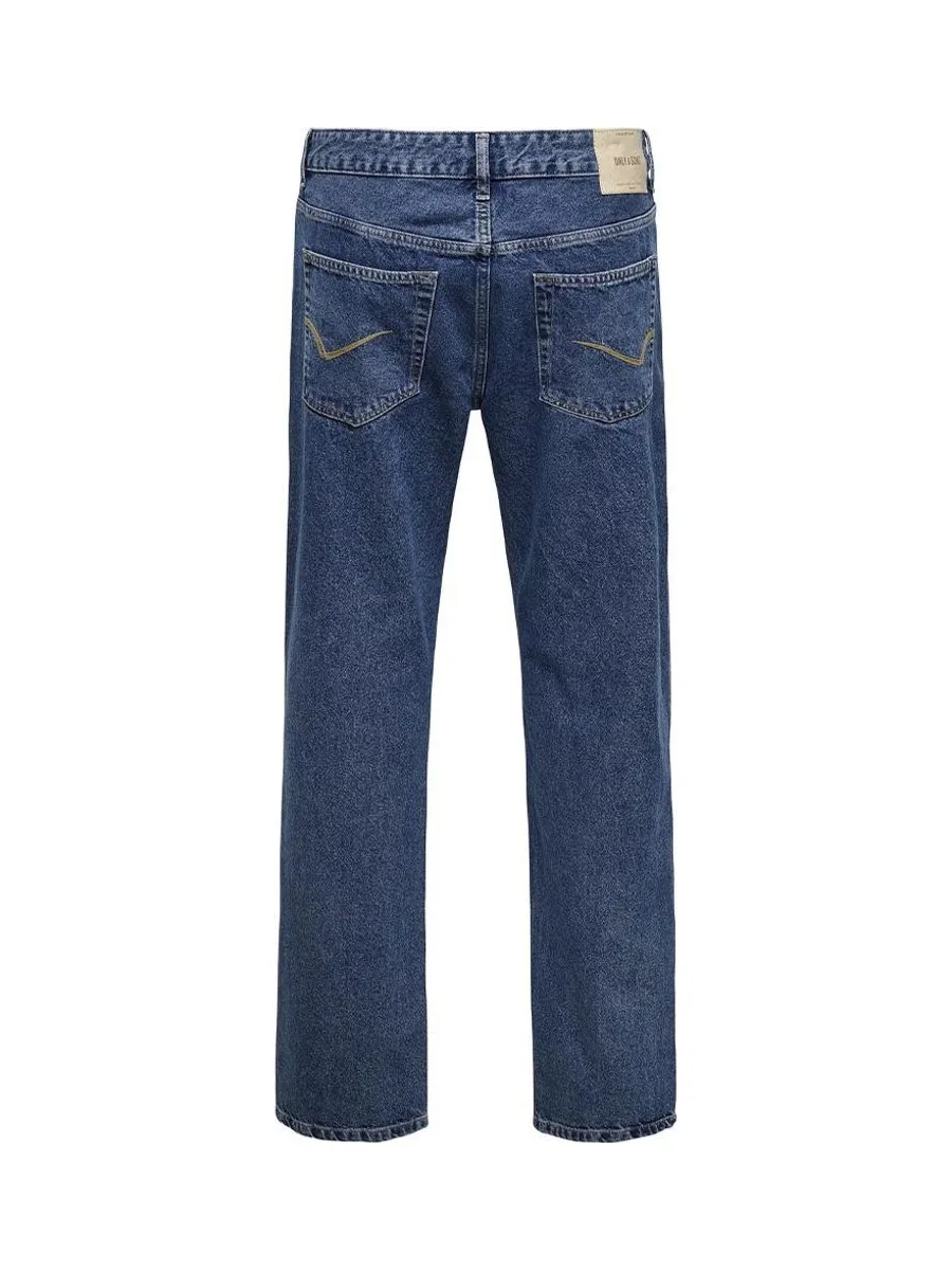 Jean Straight Bleu Foncé Homme Only & Sons Edge 3
