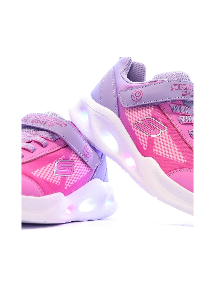 Baskets Roses/Mauves Fille Skechers Sola Glow 8