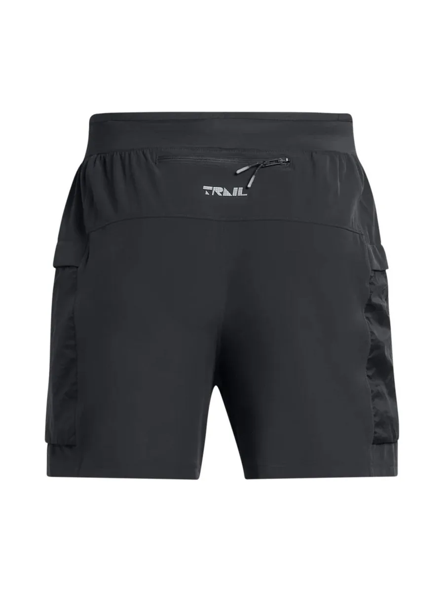 Short Noir Under Homme Under Armour Trail Run 3