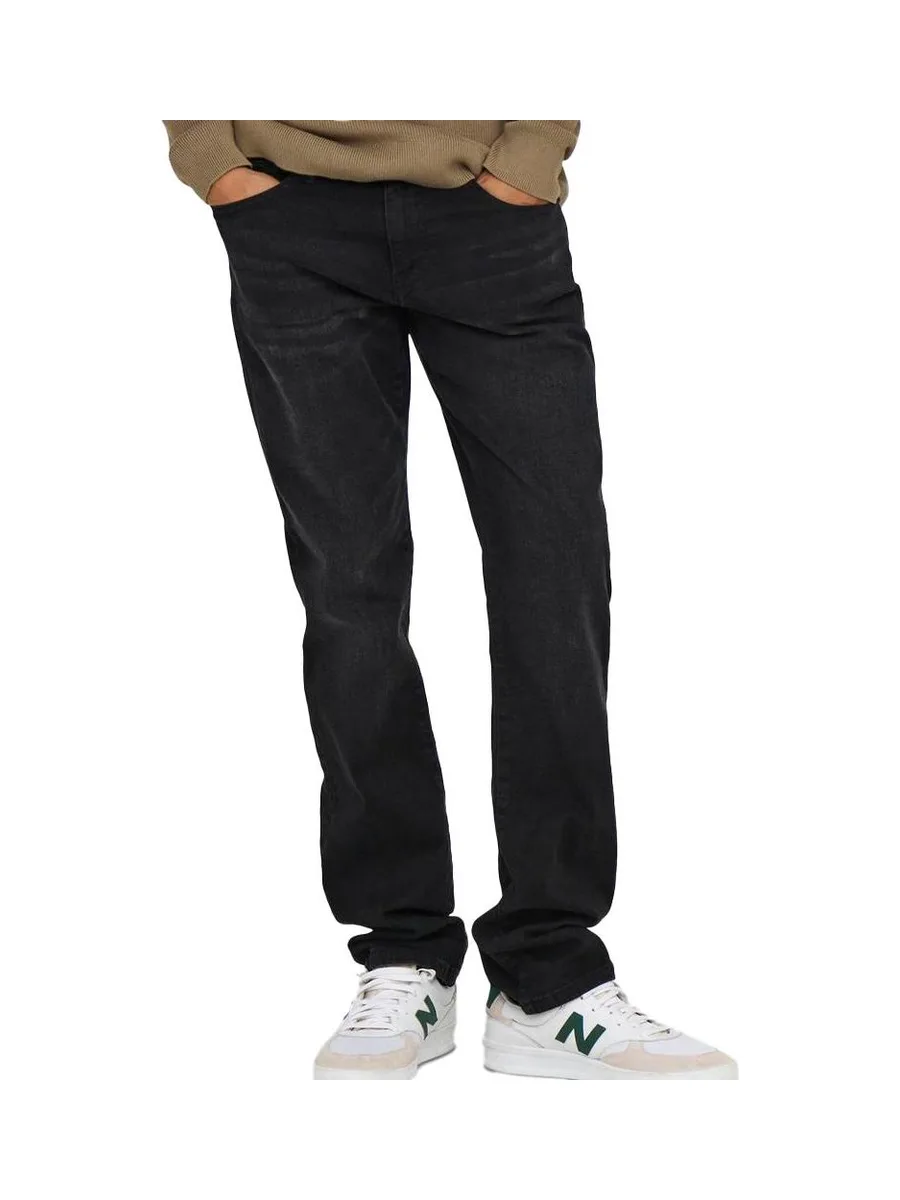 Jean Droit Noir Homme Only & Sons Sweft Regular Black 2