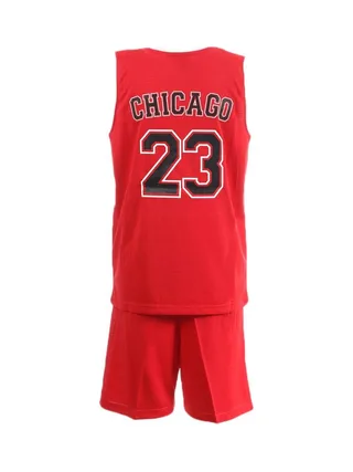 Chicago Ensemble de basketball Rouge/Noir Enfant Sport Zone 2