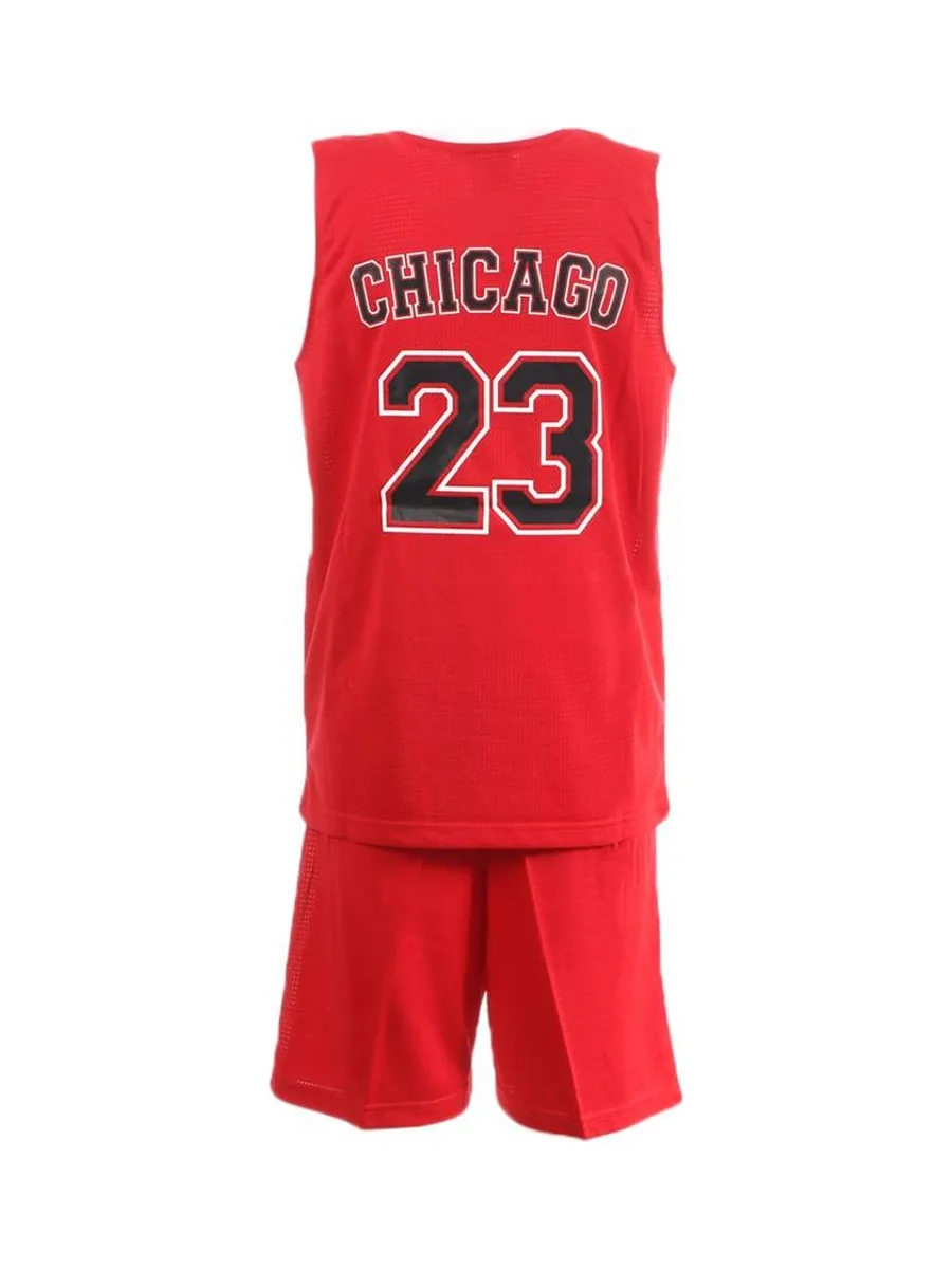 Chicago Ensemble de basketball Rouge/Noir Enfant Sport Zone 3