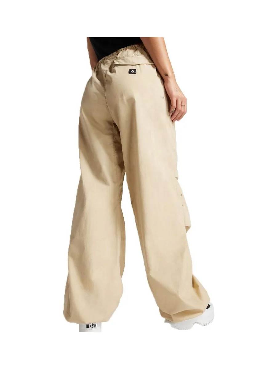Pantalons fluide Cargo Beige Femme Converse Parachute Mossy Sloth 3