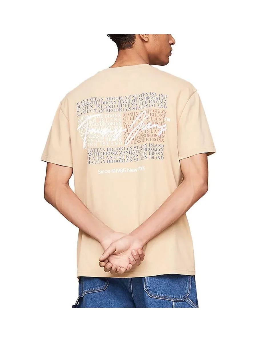 T-shirt Beige Homme Tommy Hilfiger Vintage 3