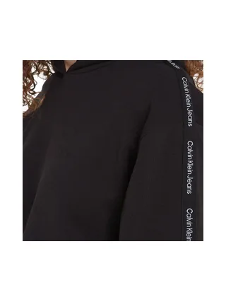 Sweat Noir Femme Calvin Klein Embro Elastic 3