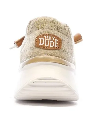 Chaussures Beiges/Dorées Femme Hey Dude Wally Sport Mesh 3