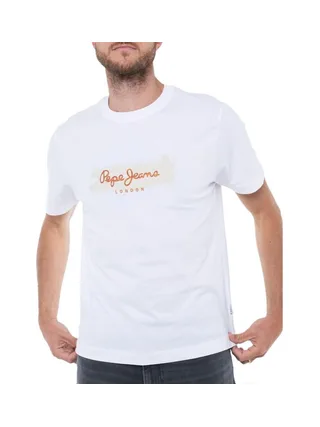 T-shirt Blanc Homme Pepe jeans Picthon 1