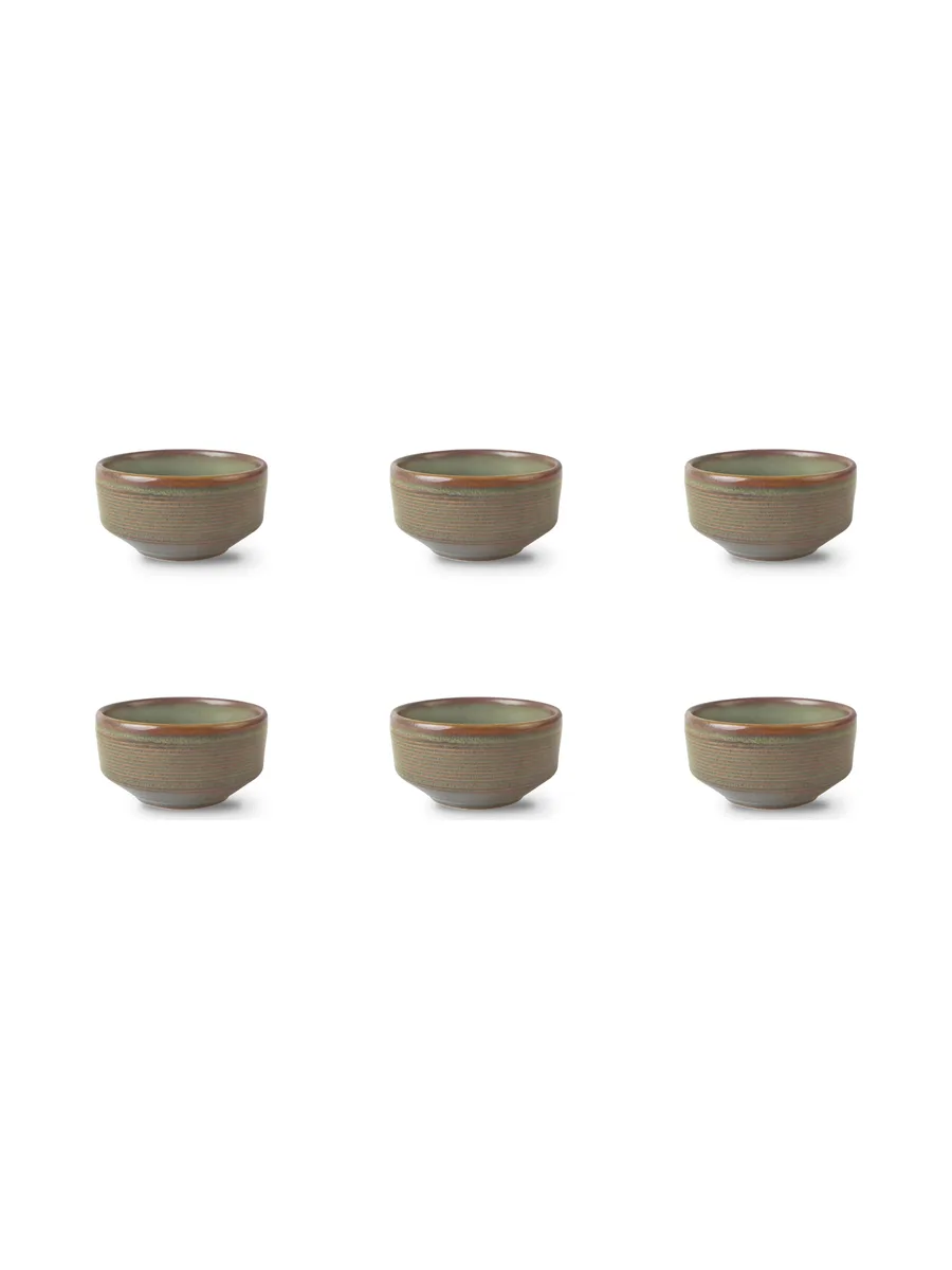 Bol Ø10cm - 6 pièces - collection REED - Forest 1