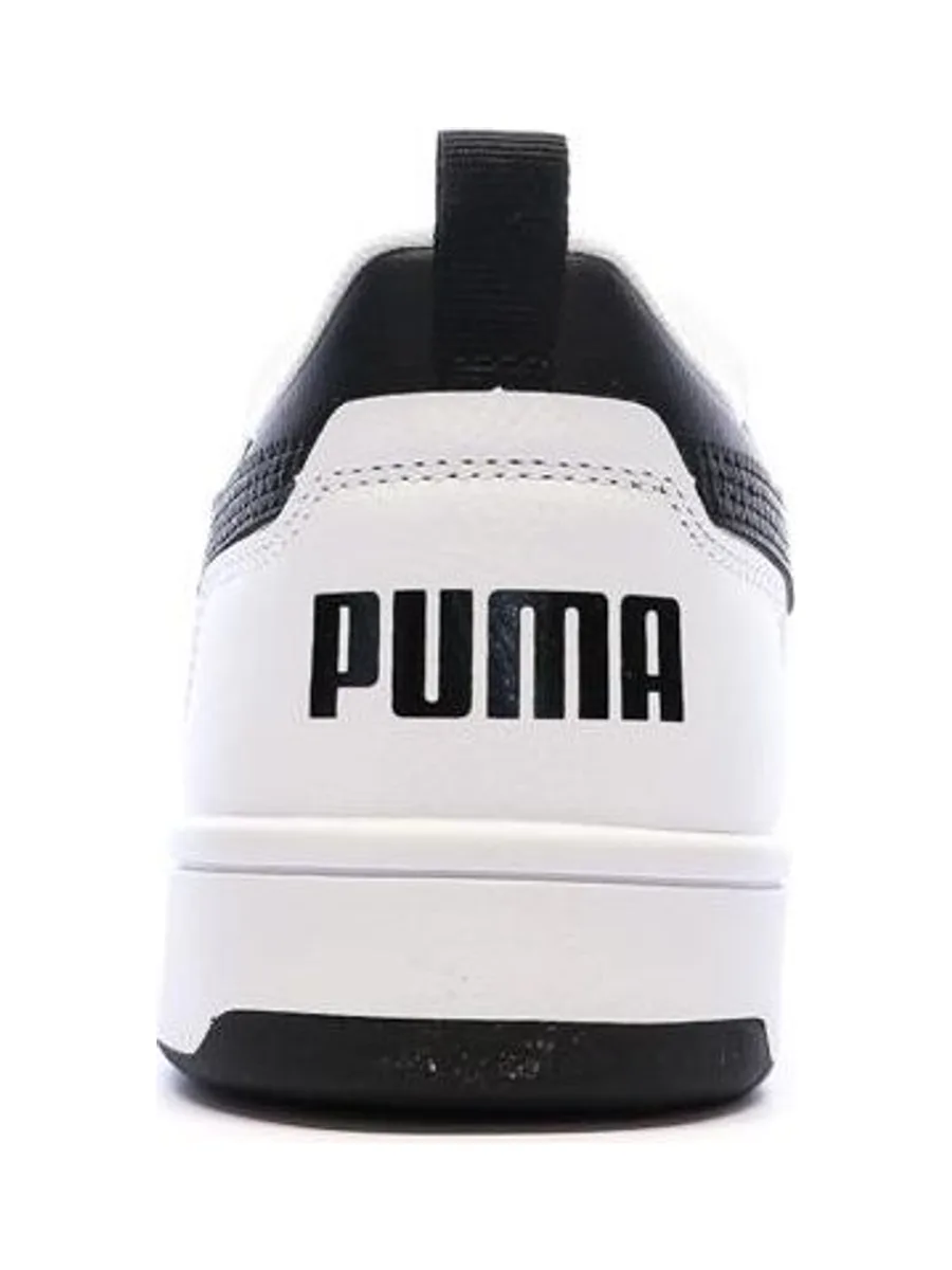 Baskets Blanc/Noir Femme Puma Rebound V6 Low 4