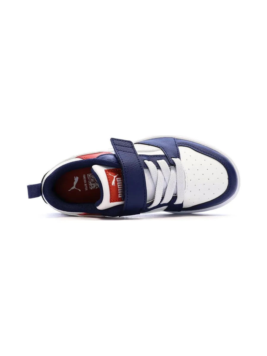 Baskets Bleu/Blanc/Rouge Garçon Puma Rebound 5