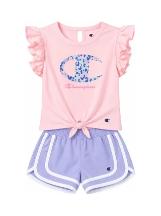 Ensemble Rose/Mauve Fille Champion C414ST888 1