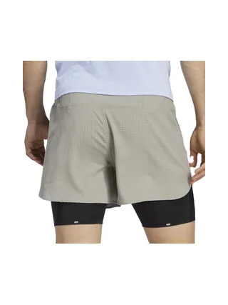 Short de Running Beige Homme Adidas 2in1 IB8933 2
