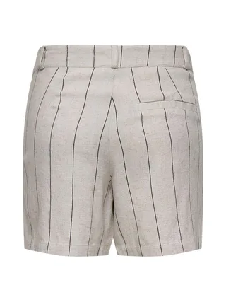 Short Rayée Beige/Gris Femme JDY Milla 2