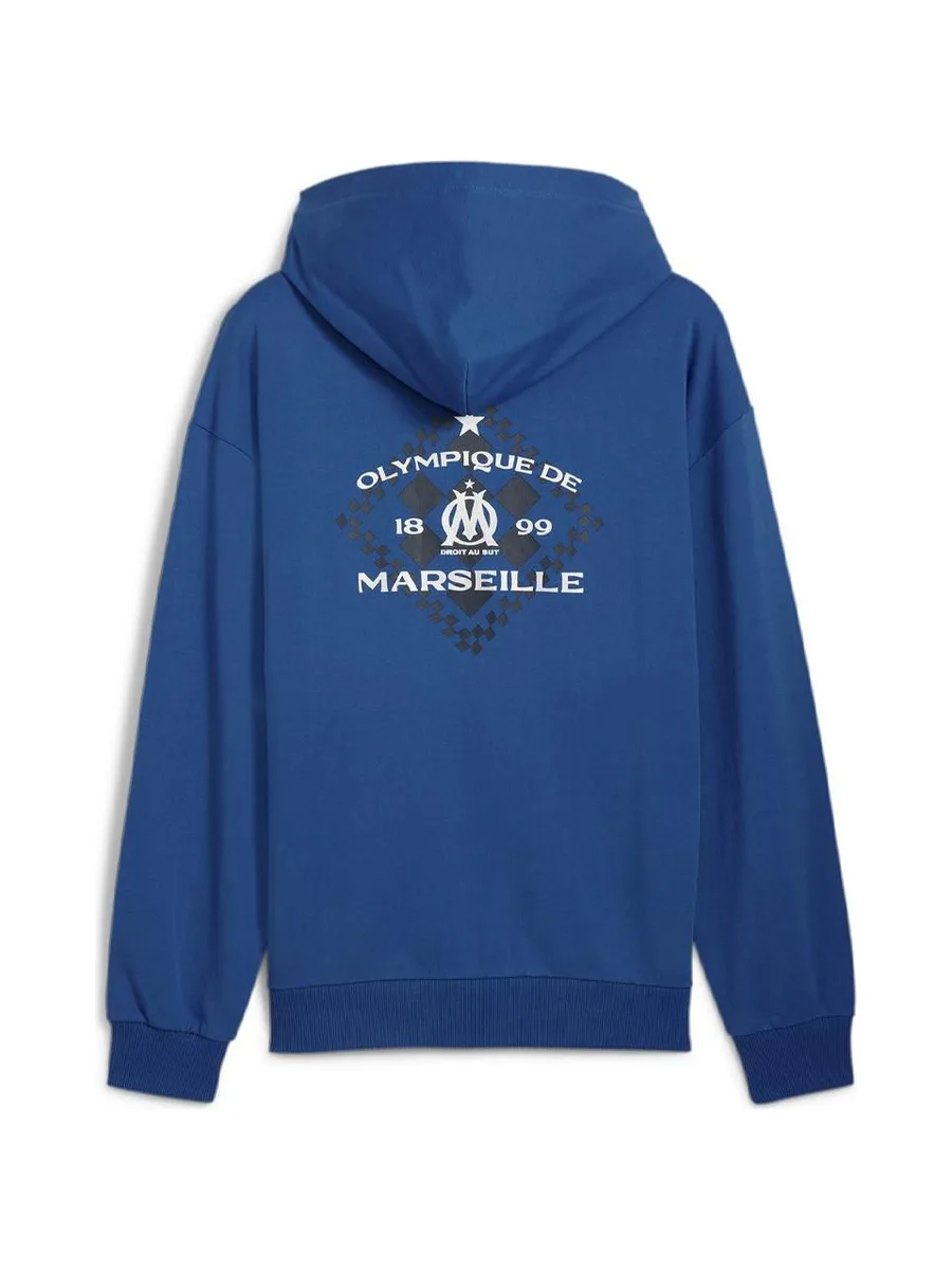 OM Sweat Bleu Foncé Homme Puma Om Culture+ 2