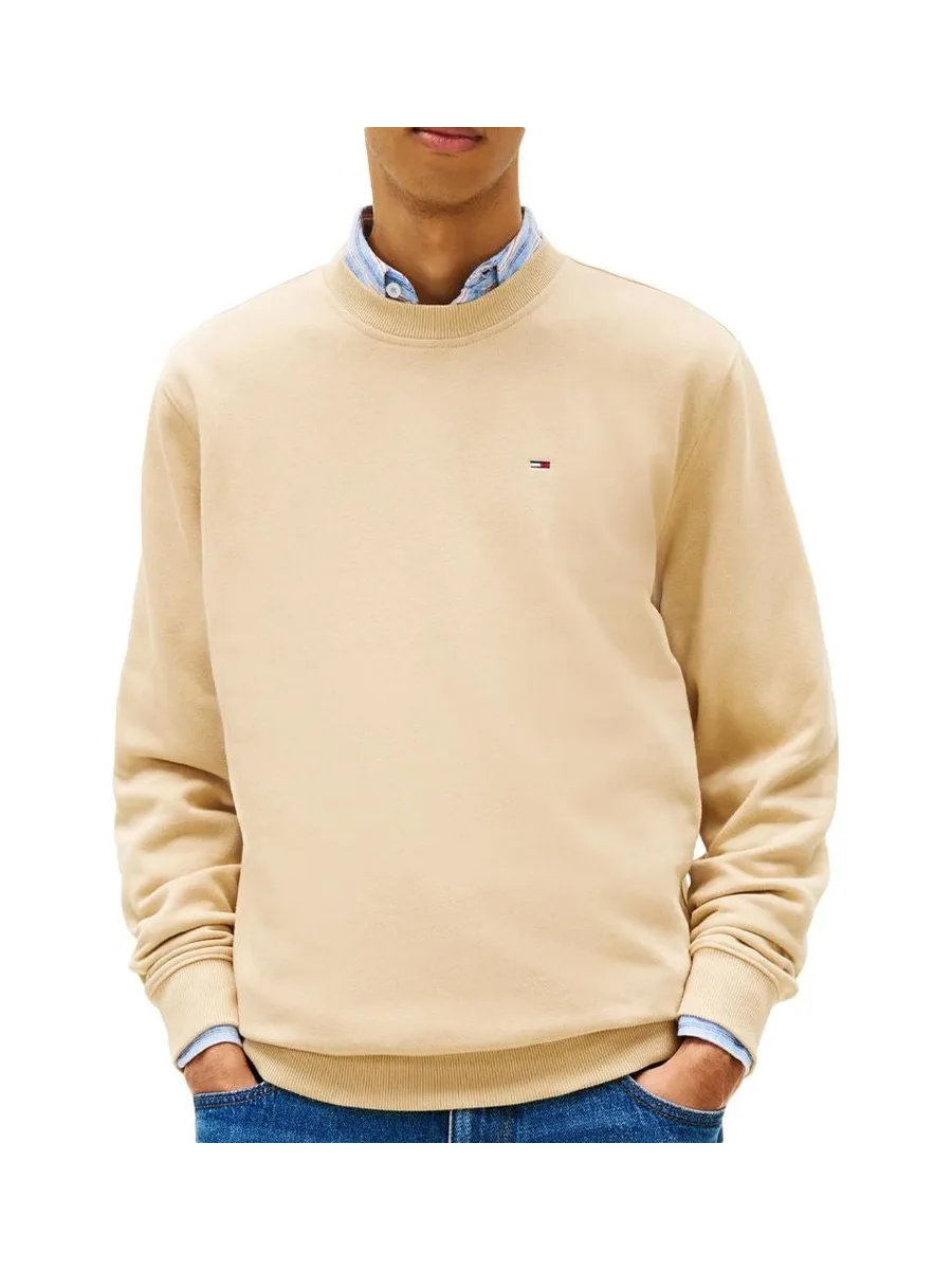 Sweat Beige foncé Homme Tommy Hilfiger Reg Flag Crews 2