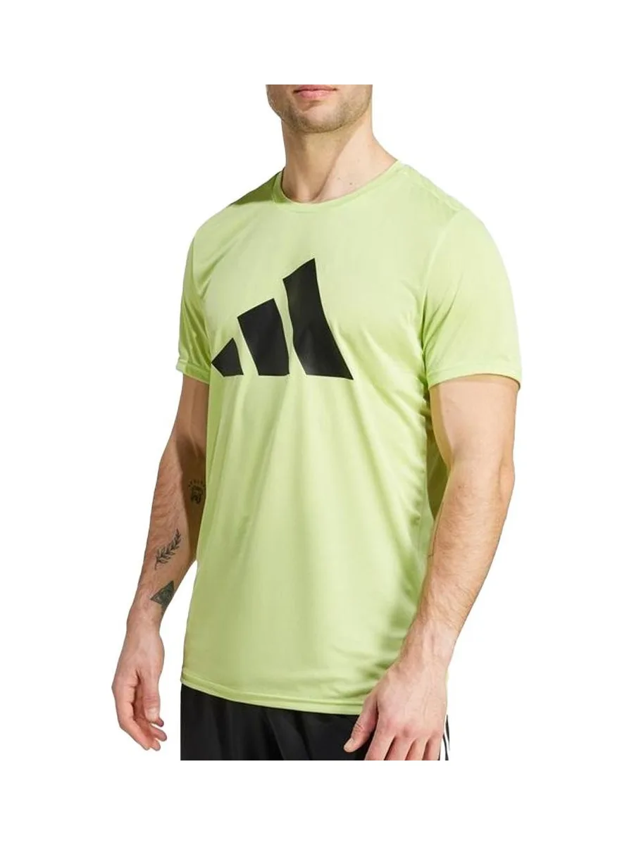 T-shirt Vert Homme Adidas Run It 2