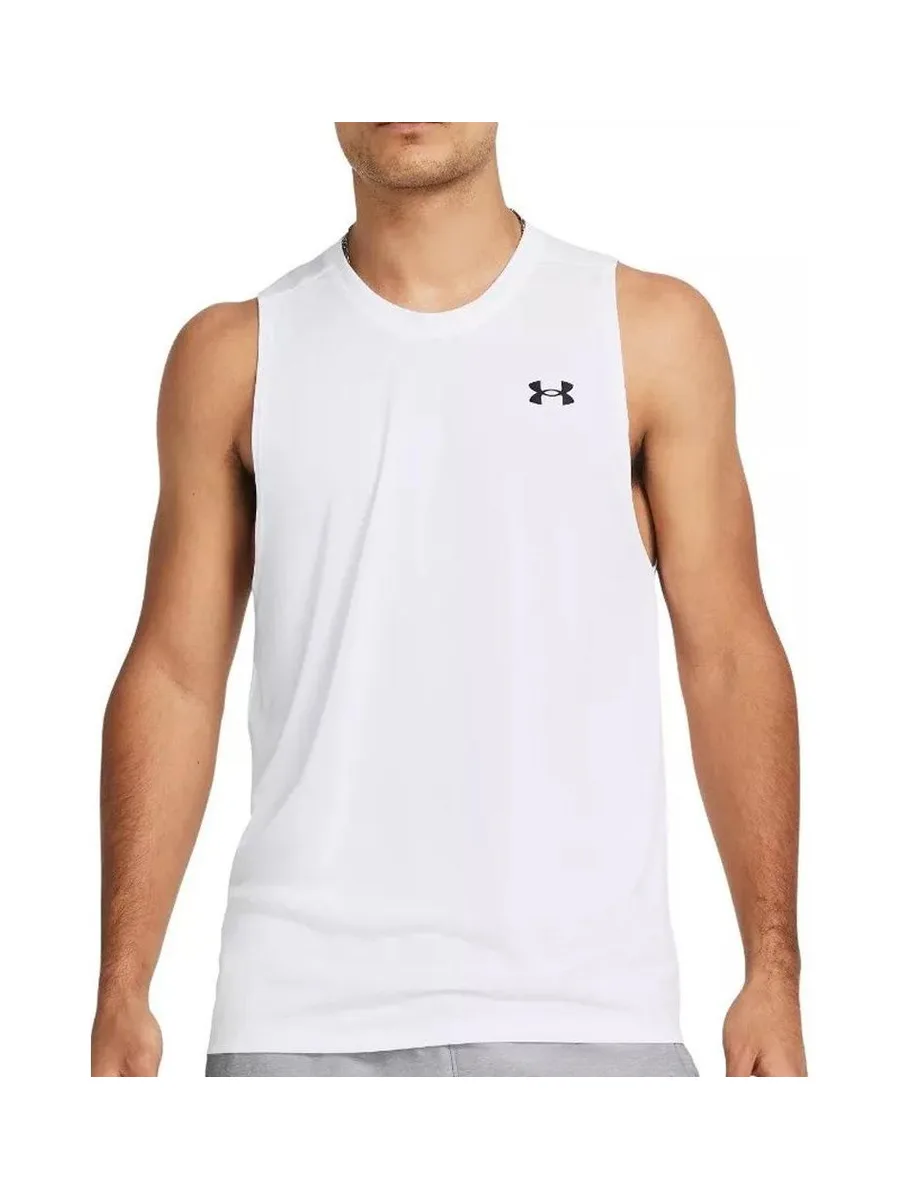 Débardeur Blanc Homme Under Armour Tech 1