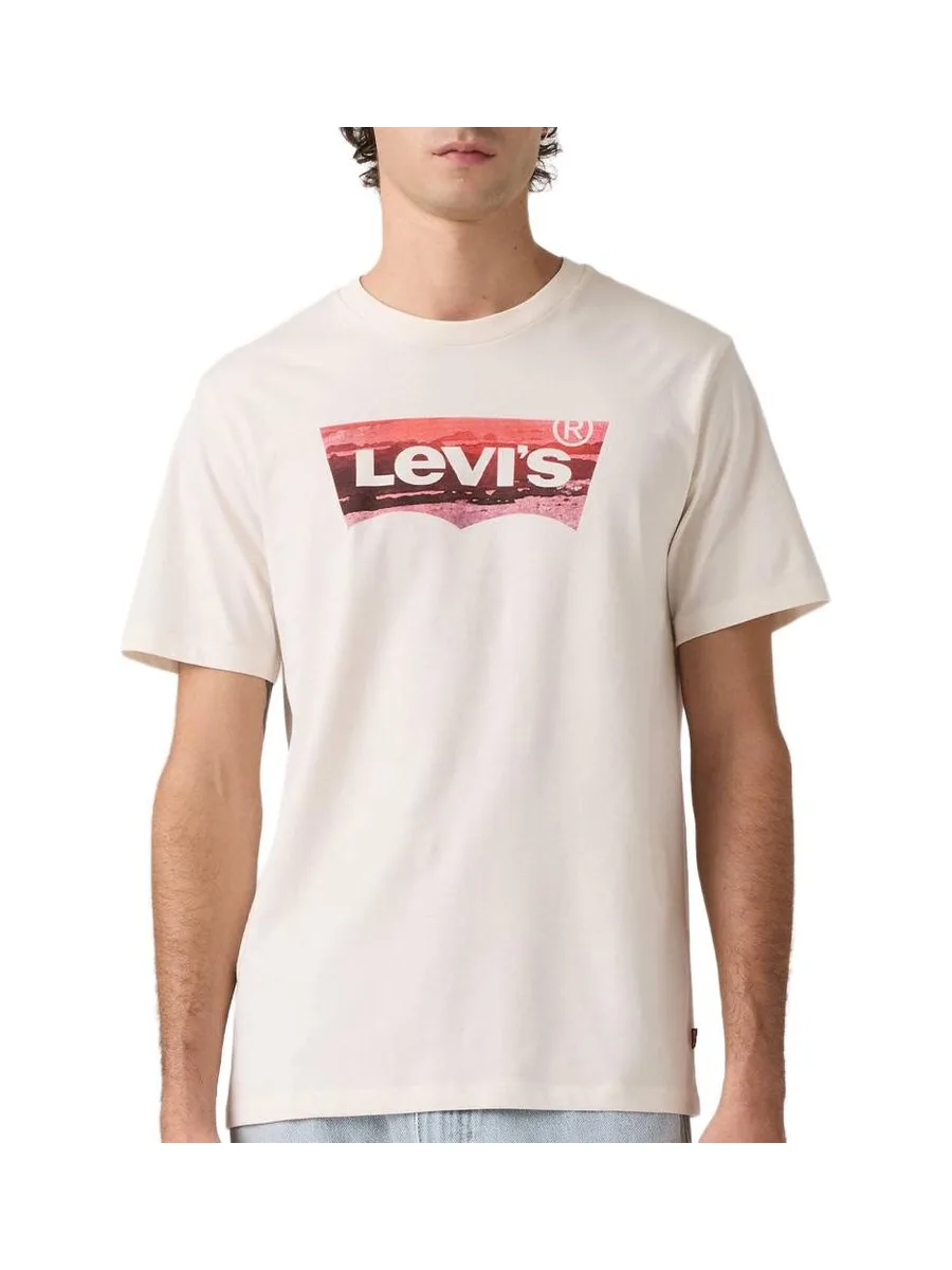 T-shirt Beige/Rouge Homme Levi's Tees 22491 2