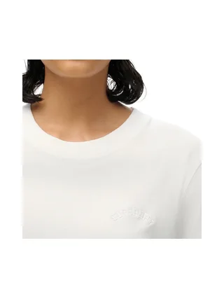 T-Shirt Blanc Femme Superdry W1011644A 2