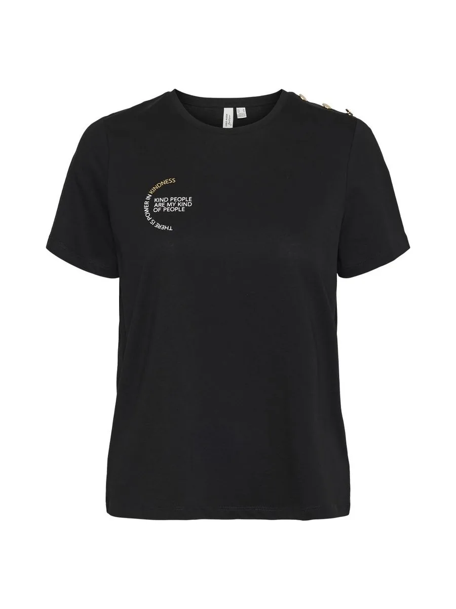 T-shirt Noir Femme Vero Moda Vita 2
