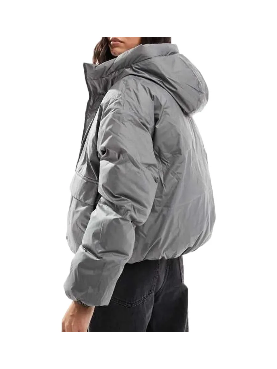 Doudoune Gris Femme Converse Synthetic Puffer 3