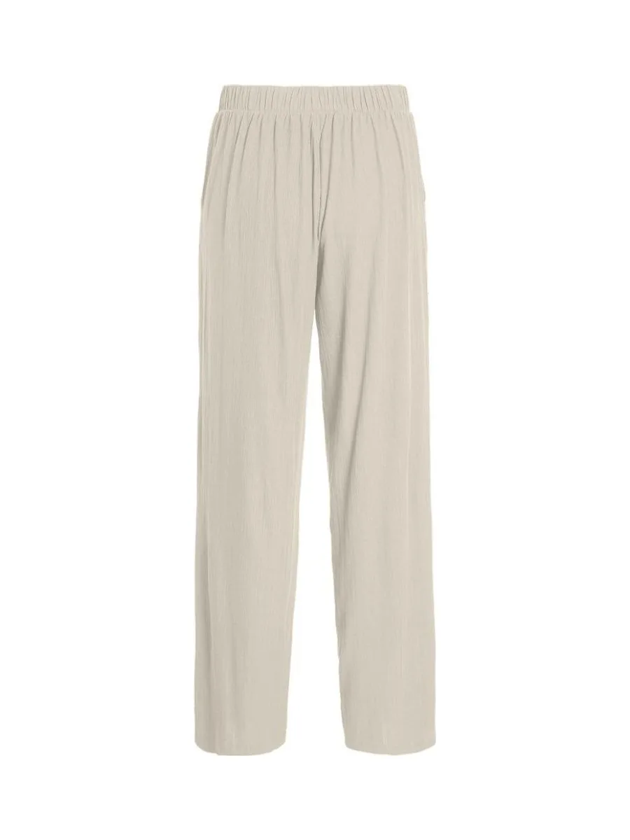 Pantalon fluide Beige Femme Vila Dimita 3