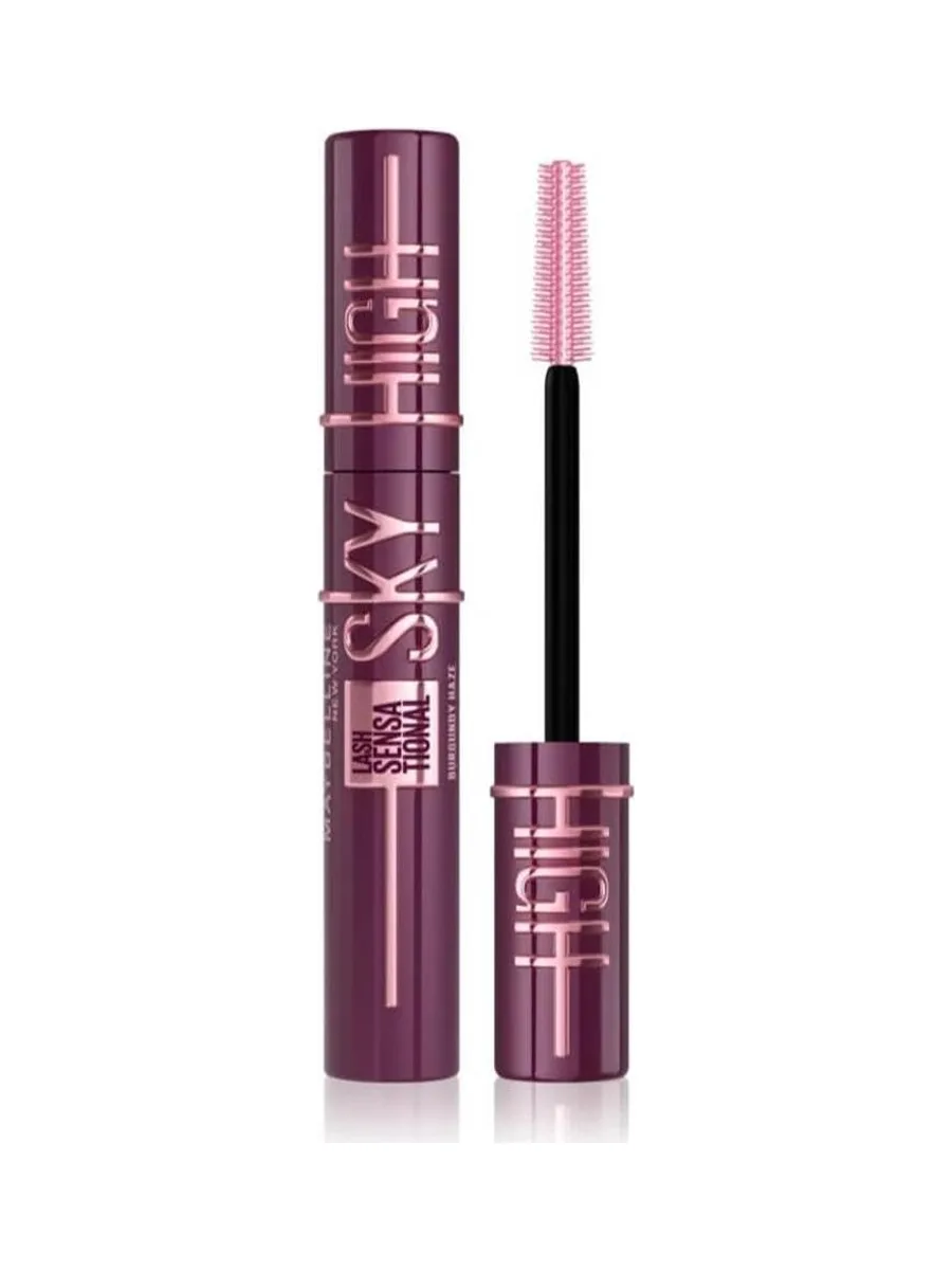 Mascara Violet Femme Gemey Maybelline Sensational Sky High Burgundy Haze 2