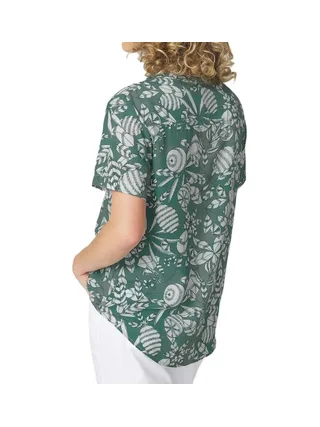 Blouse Vert à Fleurs Femme TBS JANIEMIS 2