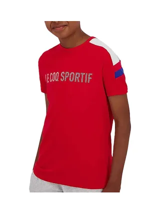 T-Shirt Rouge Garçon Le Coq Sportif Mini 1